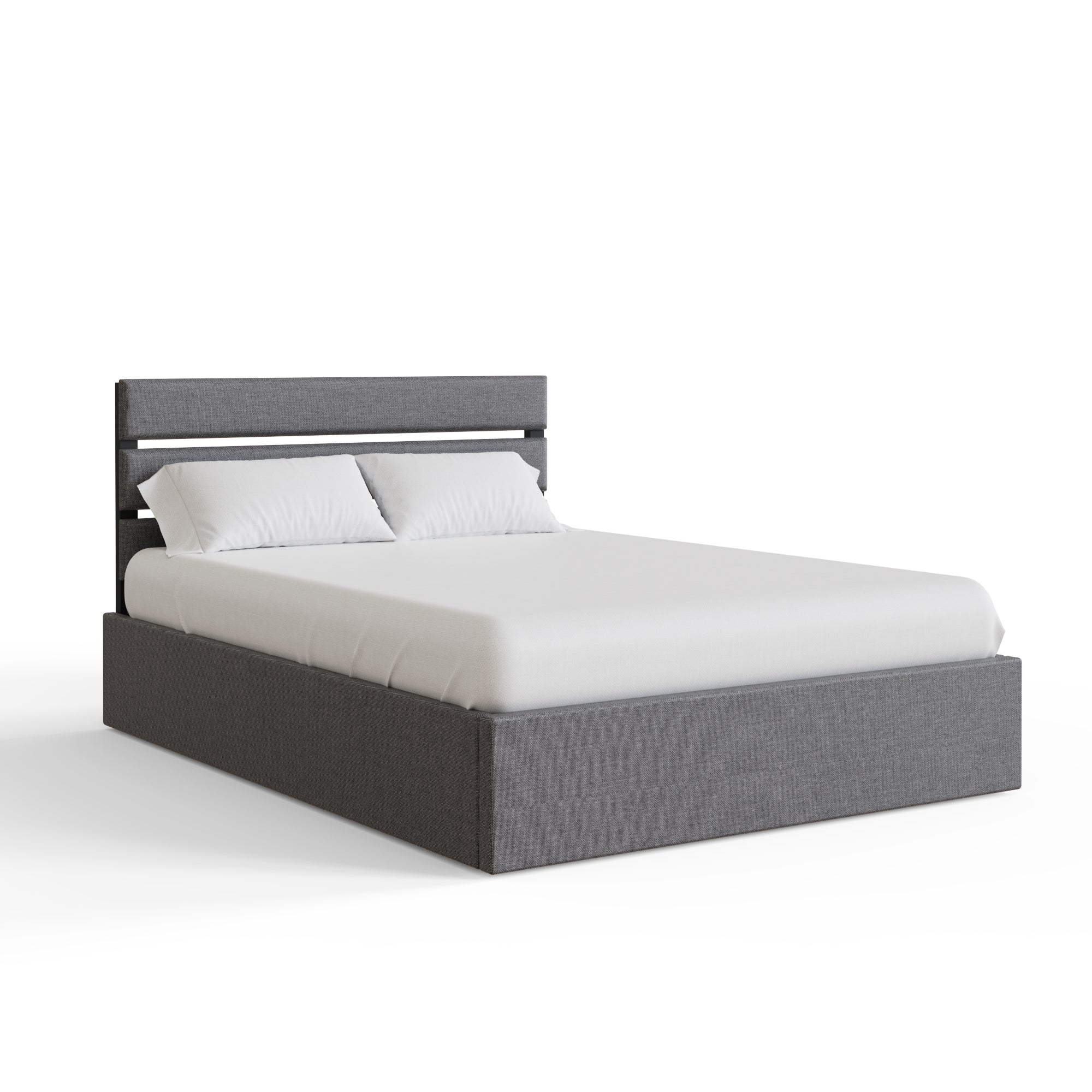 Hudson 135cm End Lift Ottoman Bed – Grey