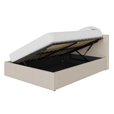 Side Lift Ottoman Bed Natural – GFW, view 4