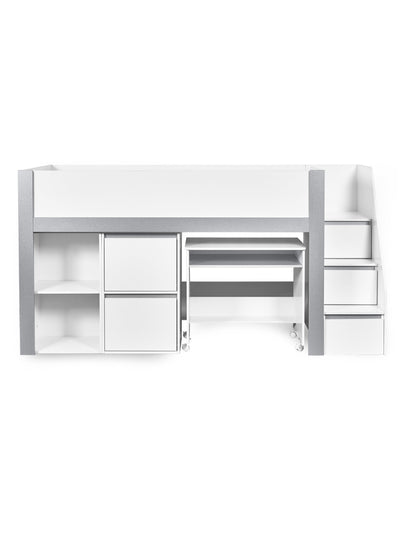 Gaia Midsleeper Bed - White and Silver – Julian Bowen, view 6