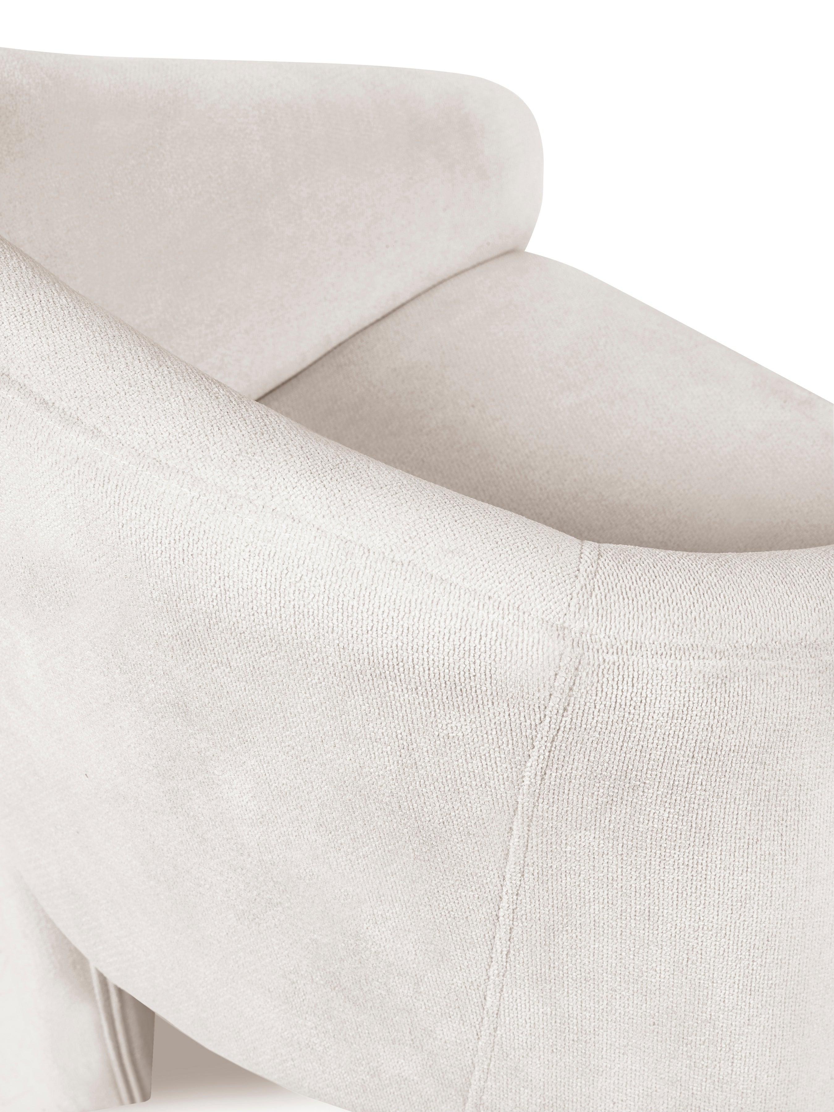 Elara Cream Chenille Upholstered  Chair – Julian Bowen, view 9