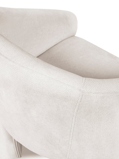 Elara Cream Chenille Upholstered  Chair – Julian Bowen, view 9