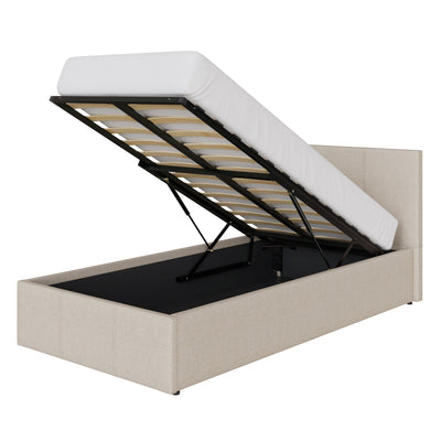 End Lift Ottoman Bed Frame - Natural – GFW, view 4