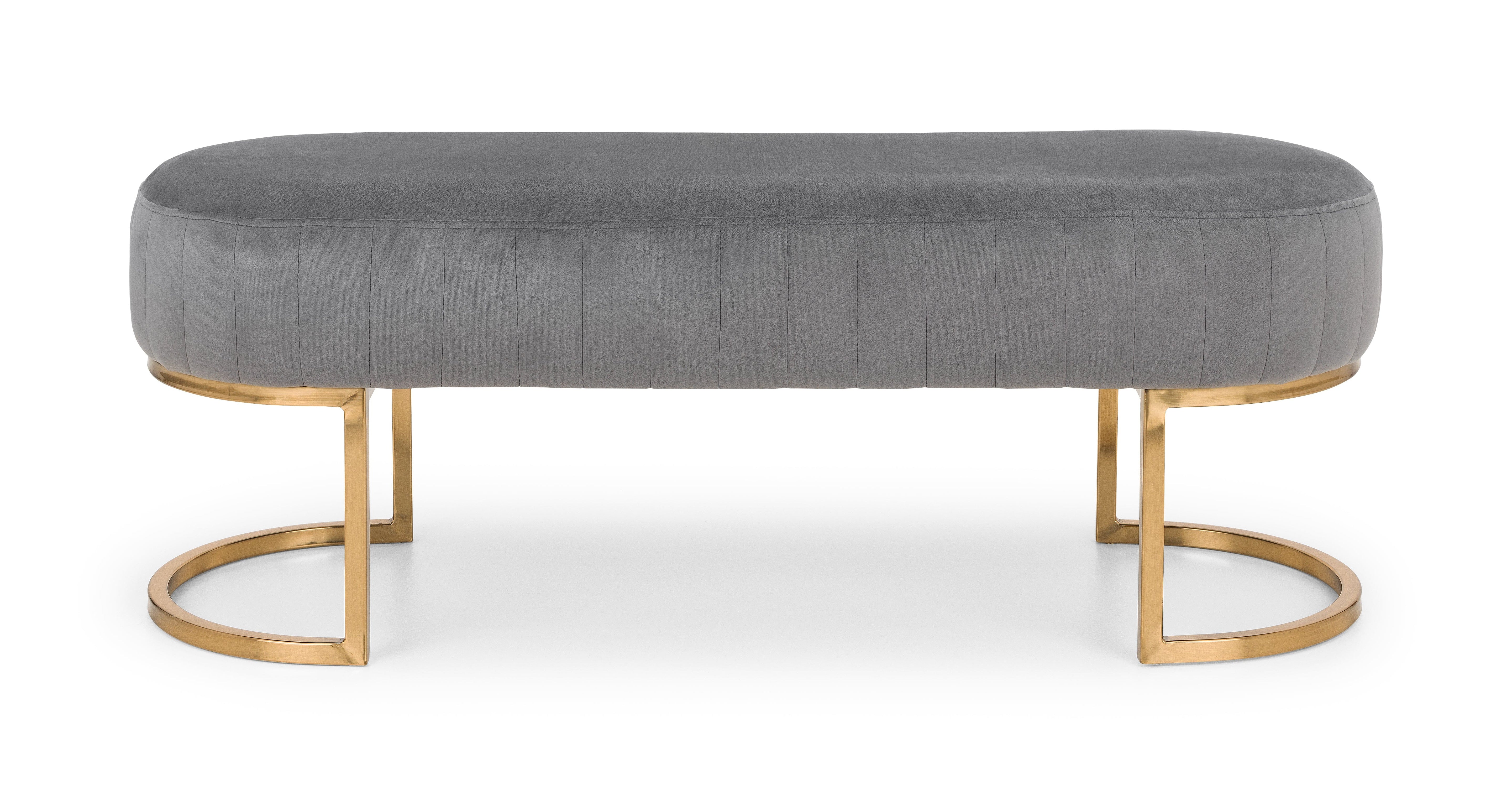 Harrogate Bench - Grey – Julian Bowen, view 2