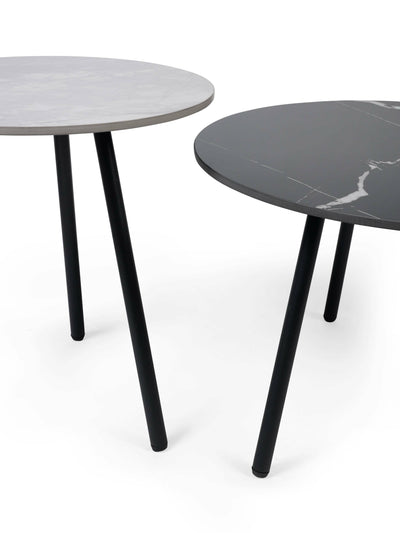 Casper Set of Side Tables Grey and Black – Julian Bowen, view 7