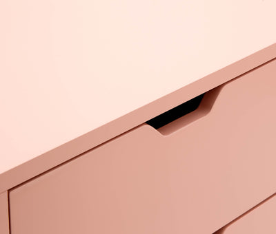 Nyborg Single 2 Drawer Bedside – Coral Pink