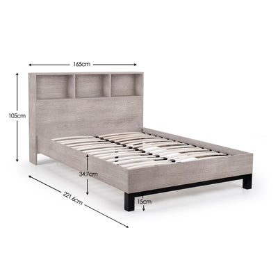 Bali Bookcase Bed- Grey Oak – Julian Bowen, view 8