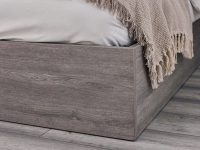 Bali Ottoman Storage Bed - Grey Oak – Julian Bowen, view 5