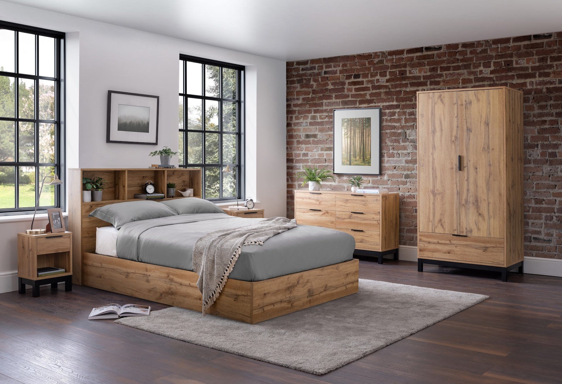 Bali Ottoman Storage Bed - Light Oak – Julian Bowen, view 3