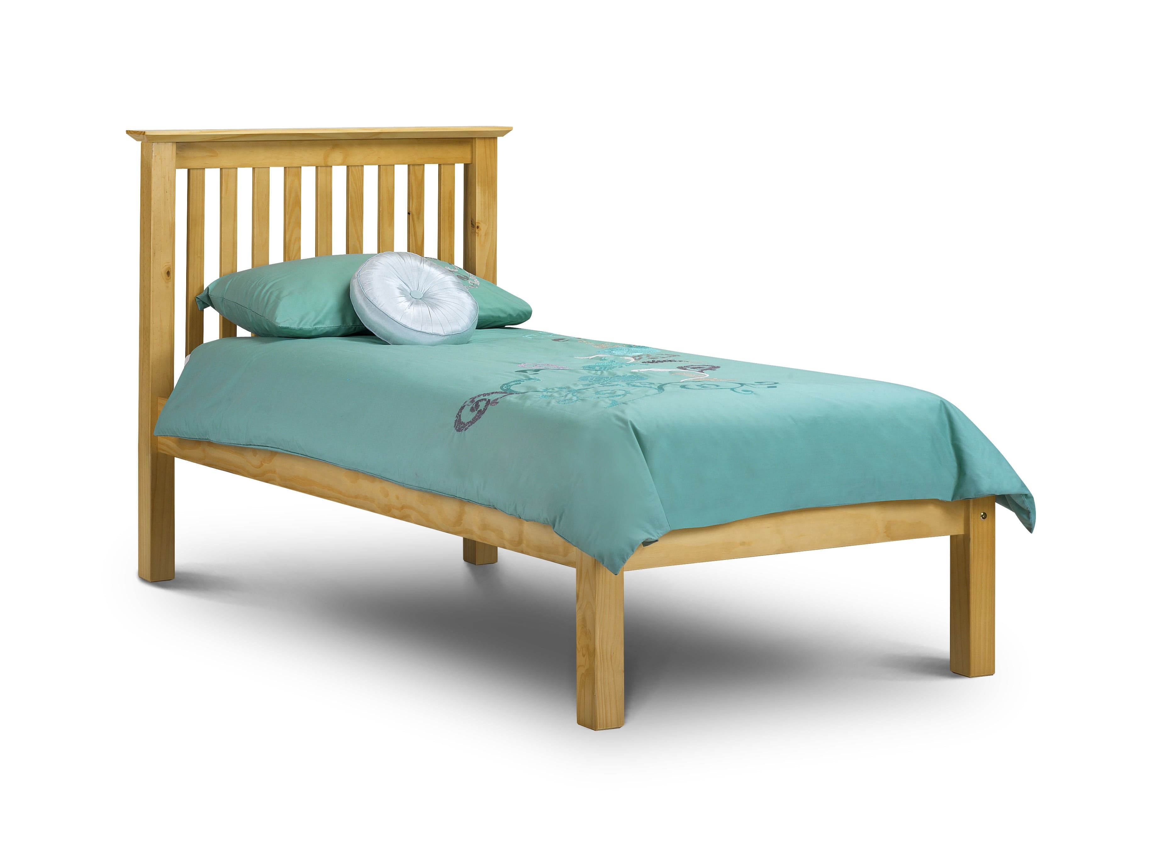 Barcelona Pine Bed - Low Foot - Solid Pine – Julian Bowen