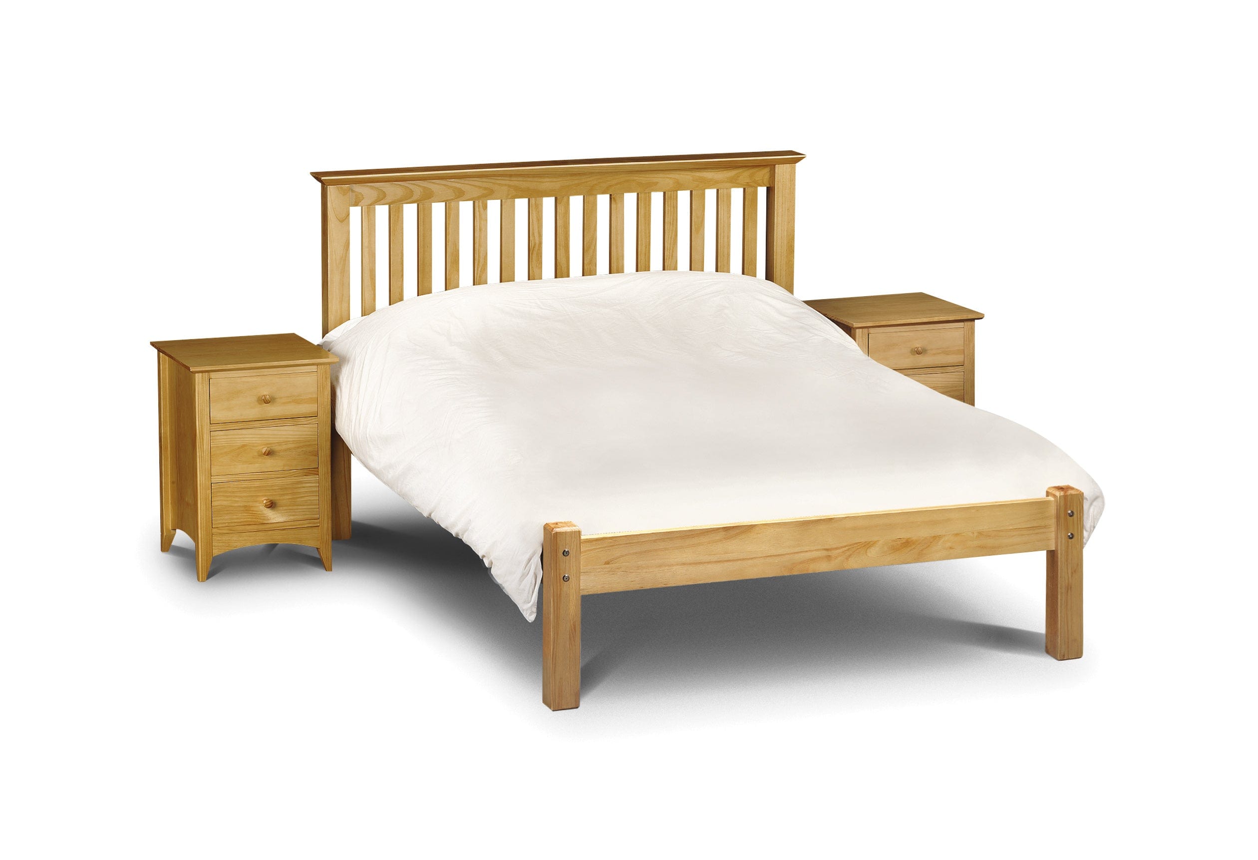 Barcelona Pine Bed - Low Foot - Solid Pine – Julian Bowen, view 2