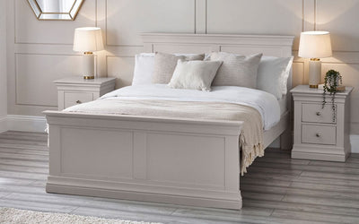 Clermont Bed - Light Grey – Julian Bowen, view 2