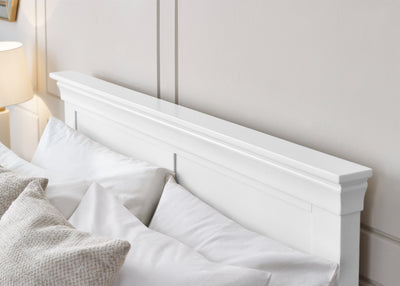 Clermont Bed - Surf White – Julian Bowen, view 4