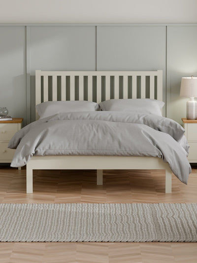 Coxmoor Bed - Ivory and Oak – Julian Bowen, view 4