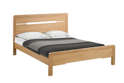 Curve Oak Wooden Bed – Julian Bowen, view 4