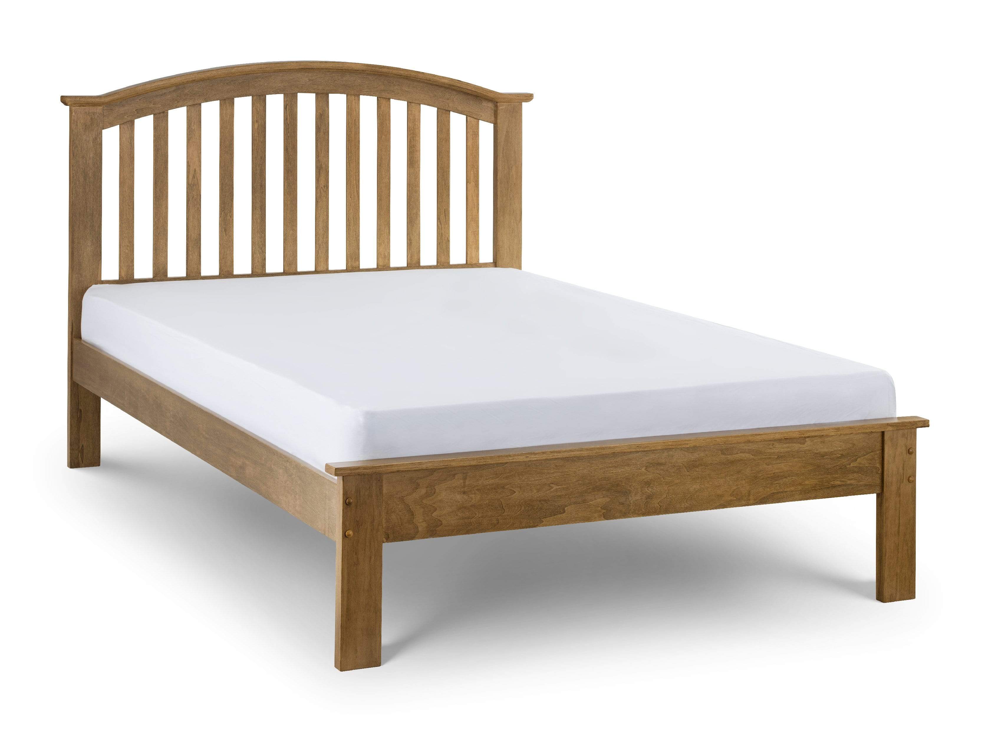 Julian Bowen Wood Bed Double 135cm 4ft 6in Olivia Bed Oak Finish - Wood - Light Oak Bed Kings