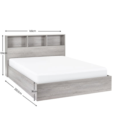 Bali Ottoman Storage Bed - Grey Oak – Julian Bowen, view 11