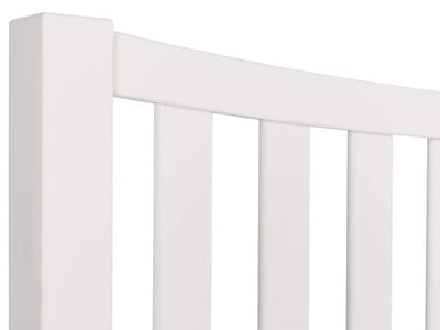 Julian Bowen Wood Bed King 150cm 5ft Madison Curved Bed In Surf White King - Wooden Beds - Surf White Bed Kings