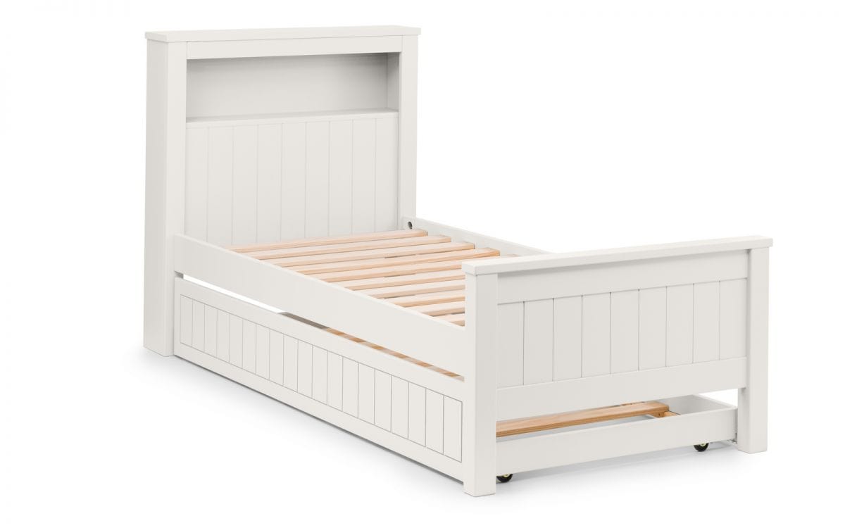 Maine Bookcase Bed Surf White – Julian Bowen