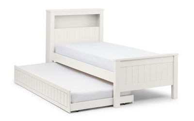 Maine Bookcase Bed Surf White – Julian Bowen, view 2
