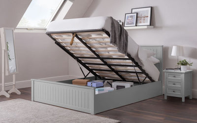 Maine Ottoman Bed - Dove Grey – Julian Bowen, view 3