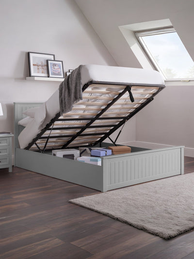 Maine Ottoman Bed - Dove Grey – Julian Bowen, view 6