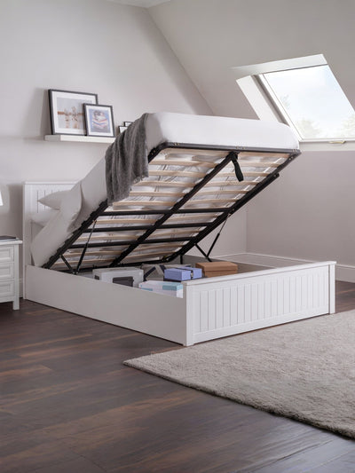 Maine Ottoman Bed - Surf White – Julian Bowen, view 5