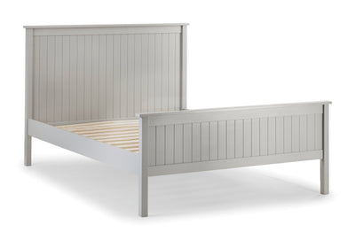 Maine Wooden Bed - Dove Grey – Julian Bowen, view 3
