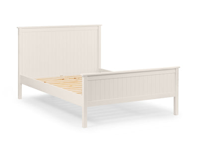 Maine Wooden Bed - Surf White – Julian Bowen, view 6