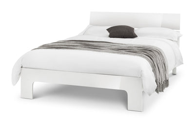 Manhattan Bed - White High Gloss – Julian Bowen