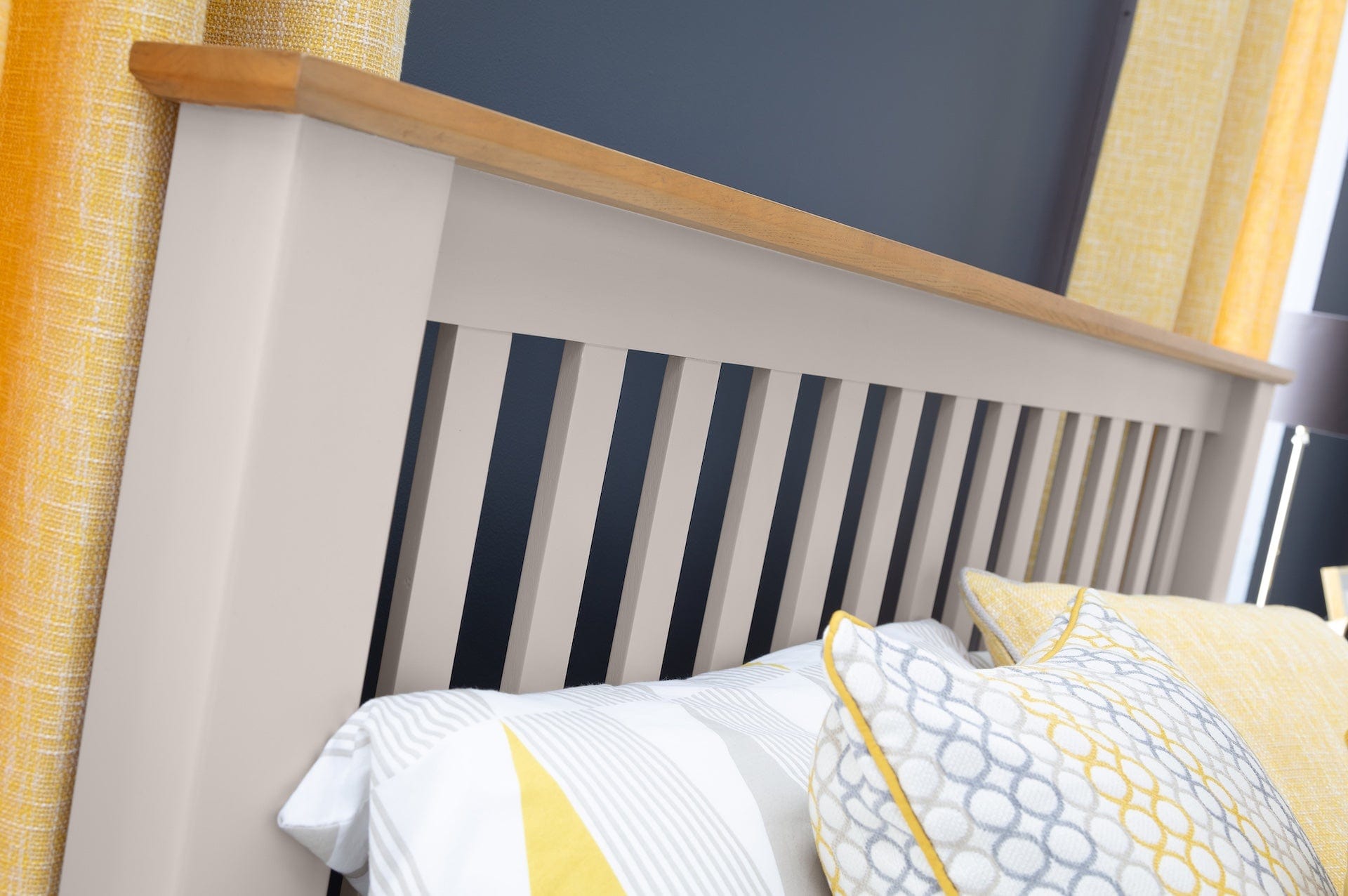 Richmond Wooden Bed High Foot End - Elephant Grey – Julian Bowen, view 4