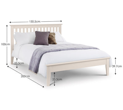 Salerno Shaker Bed - Ivory – Julian Bowen, view 2