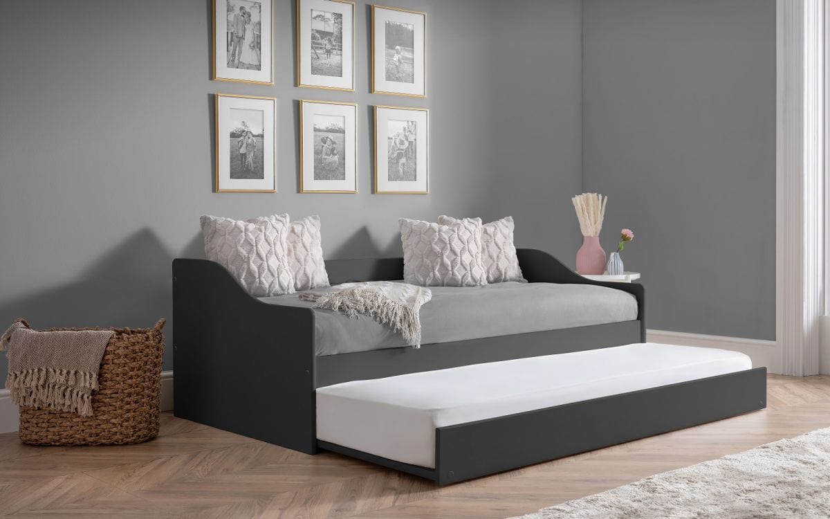 Elba Day Bed - Anthracite – Julian Bowen, view 3