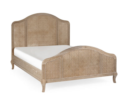 Fleur Rattan Bed - Light Oak – Julian Bowen