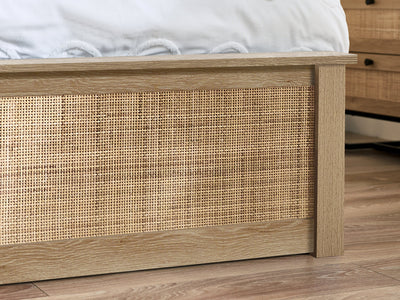 Padstow Ottoman Storage Bed - Oak – Julian Bowen, view 4