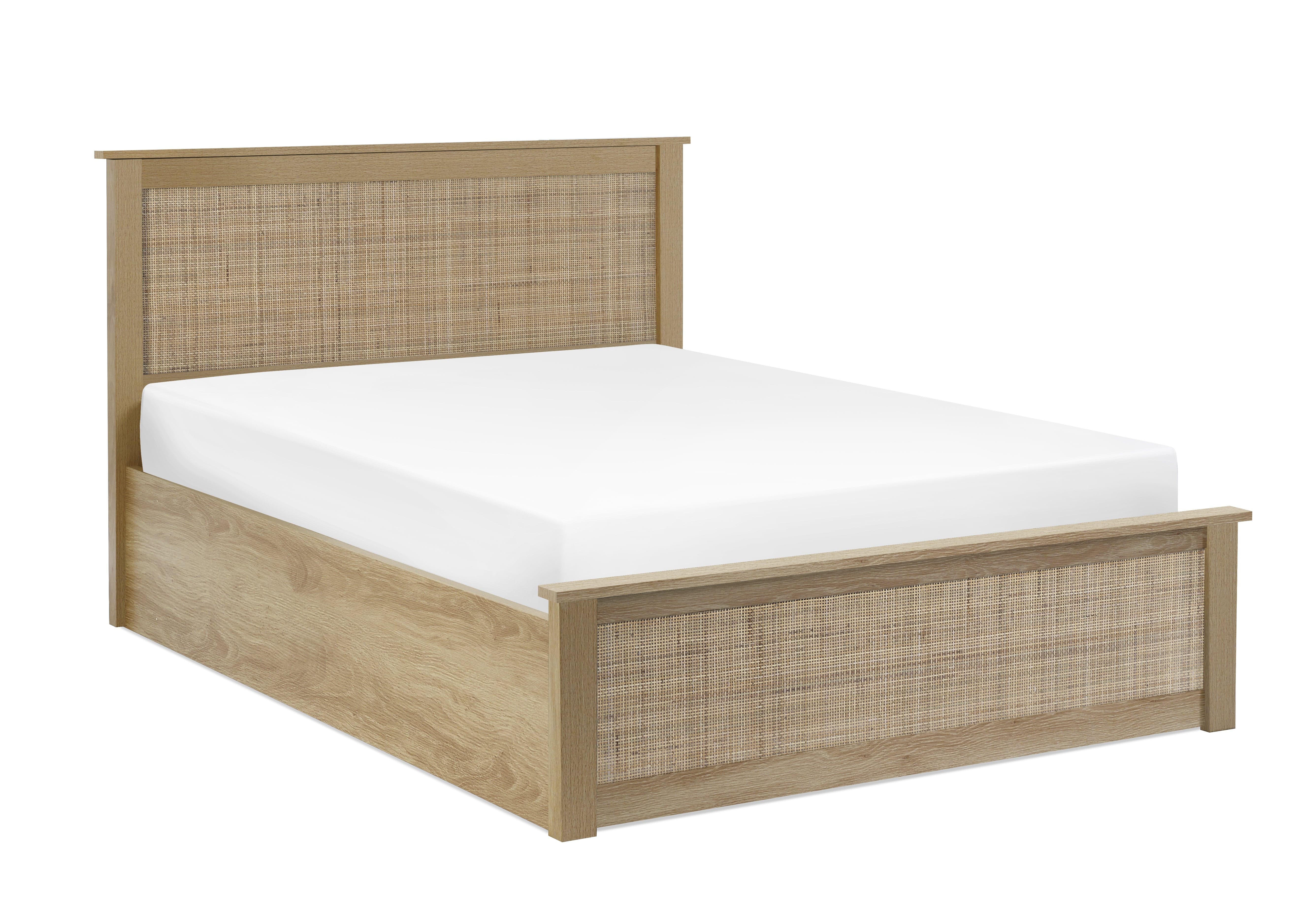 Padstow Ottoman Storage Bed - Oak – Julian Bowen
