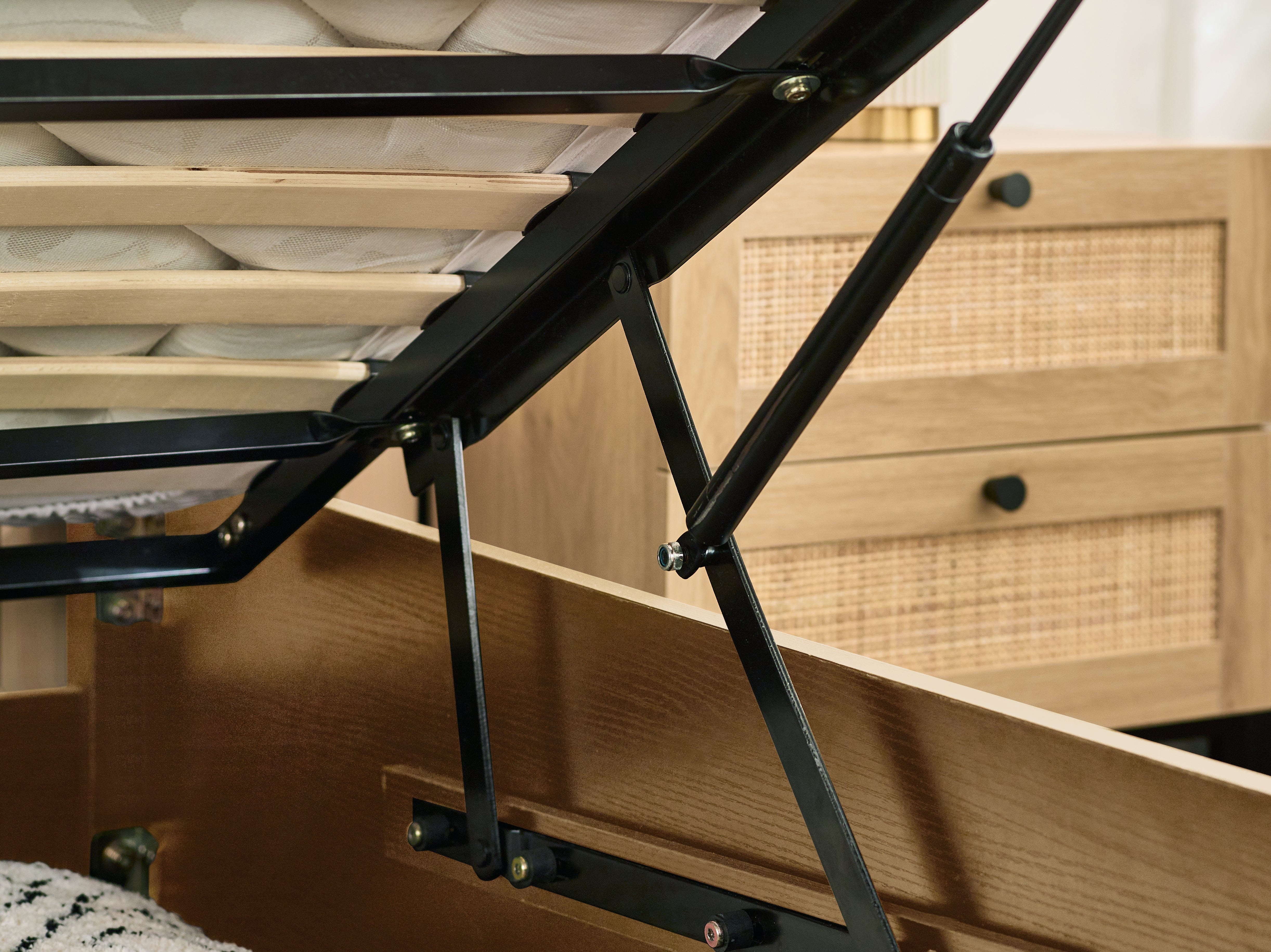 Padstow Ottoman Storage Bed - Oak – Julian Bowen, view 5