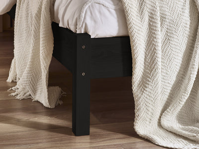 Padstow Rattan Bed - Black – Julian Bowen, view 4