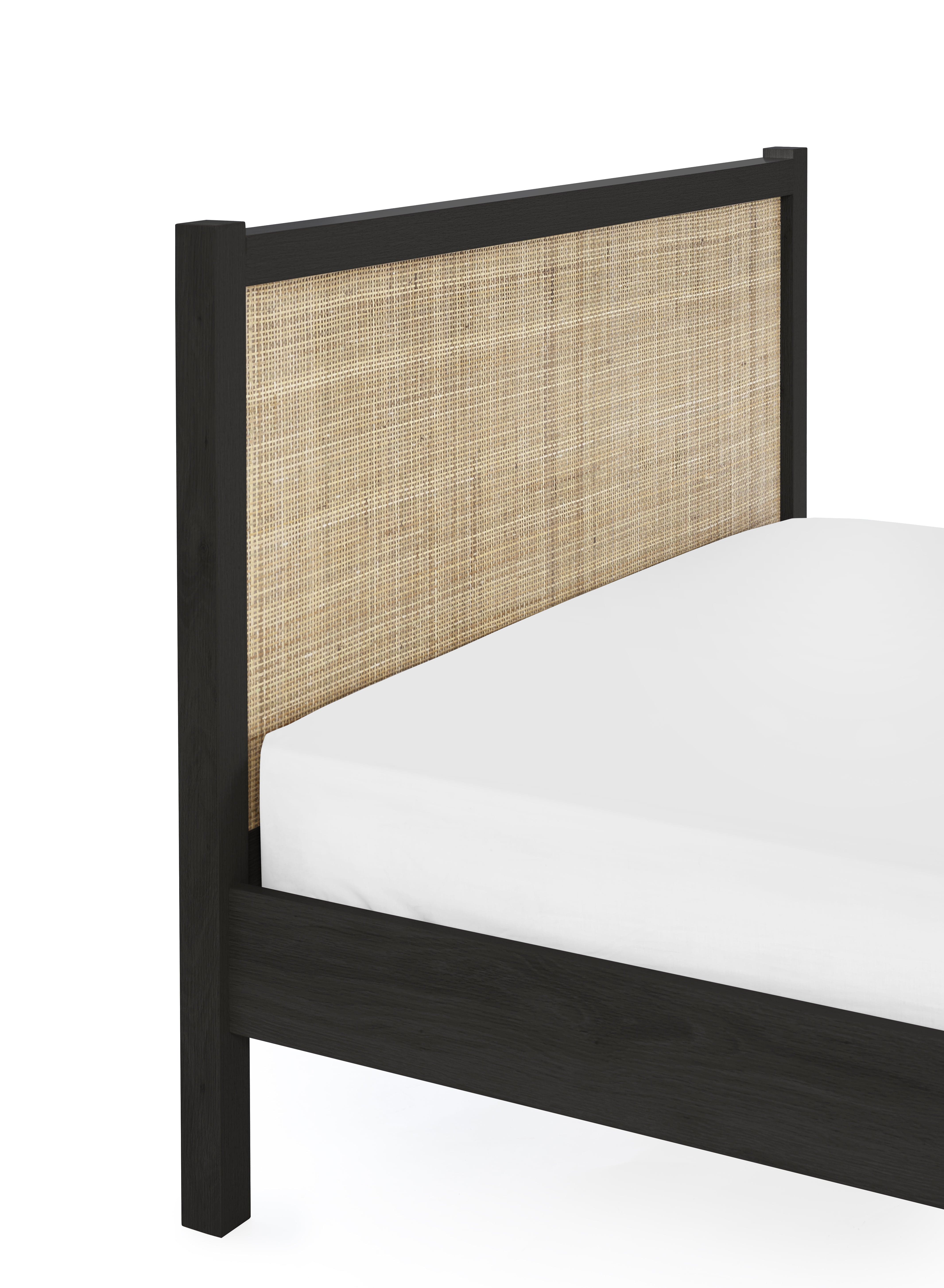 Padstow Rattan Bed - Black – Julian Bowen, view 6