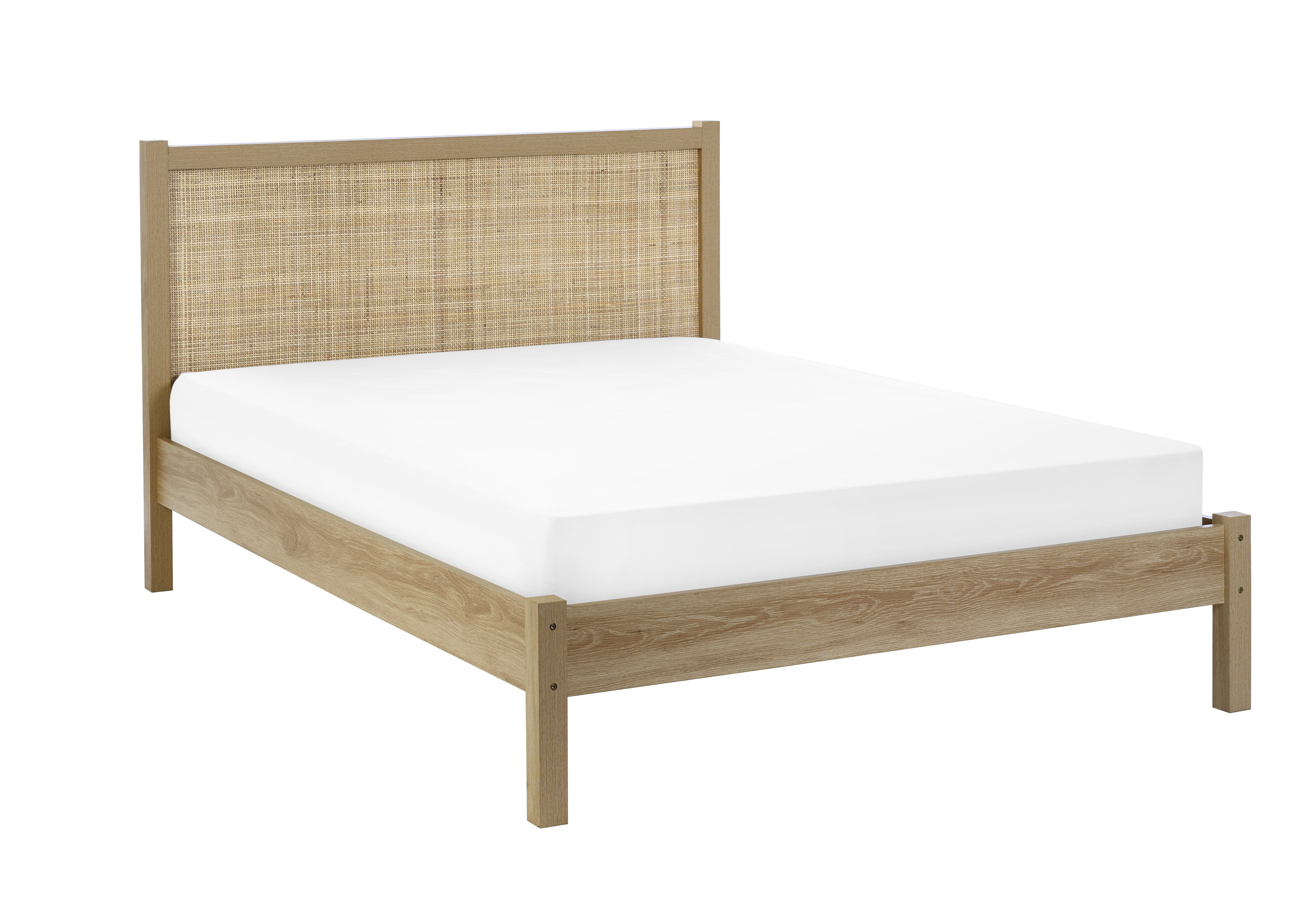 Padstow Rattan Bed - Oak – Julian Bowen