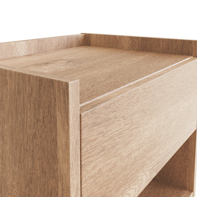 Harmony Wall Mounted Pair Of Bedside Tables Oak - GFW – GFW, view 4