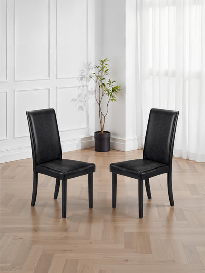 Hudson Black Dining Chairs (Set Of 2) – Julian Bowen, view 2