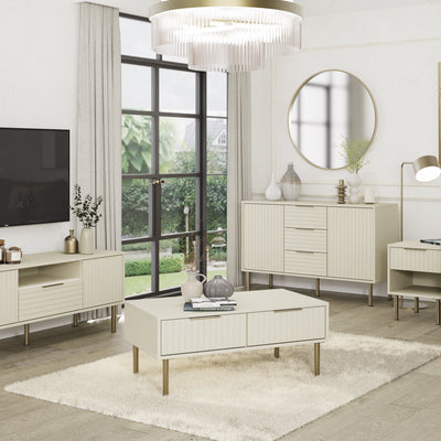 Nervata Coffee Table Ivory – GFW, view 3