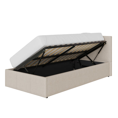 Side Lift Ottoman Bed Natural – GFW, view 15