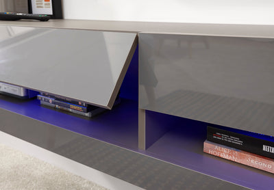 Galicia 180Cm Wall TV Unit With Led Grey – GFW, view 10