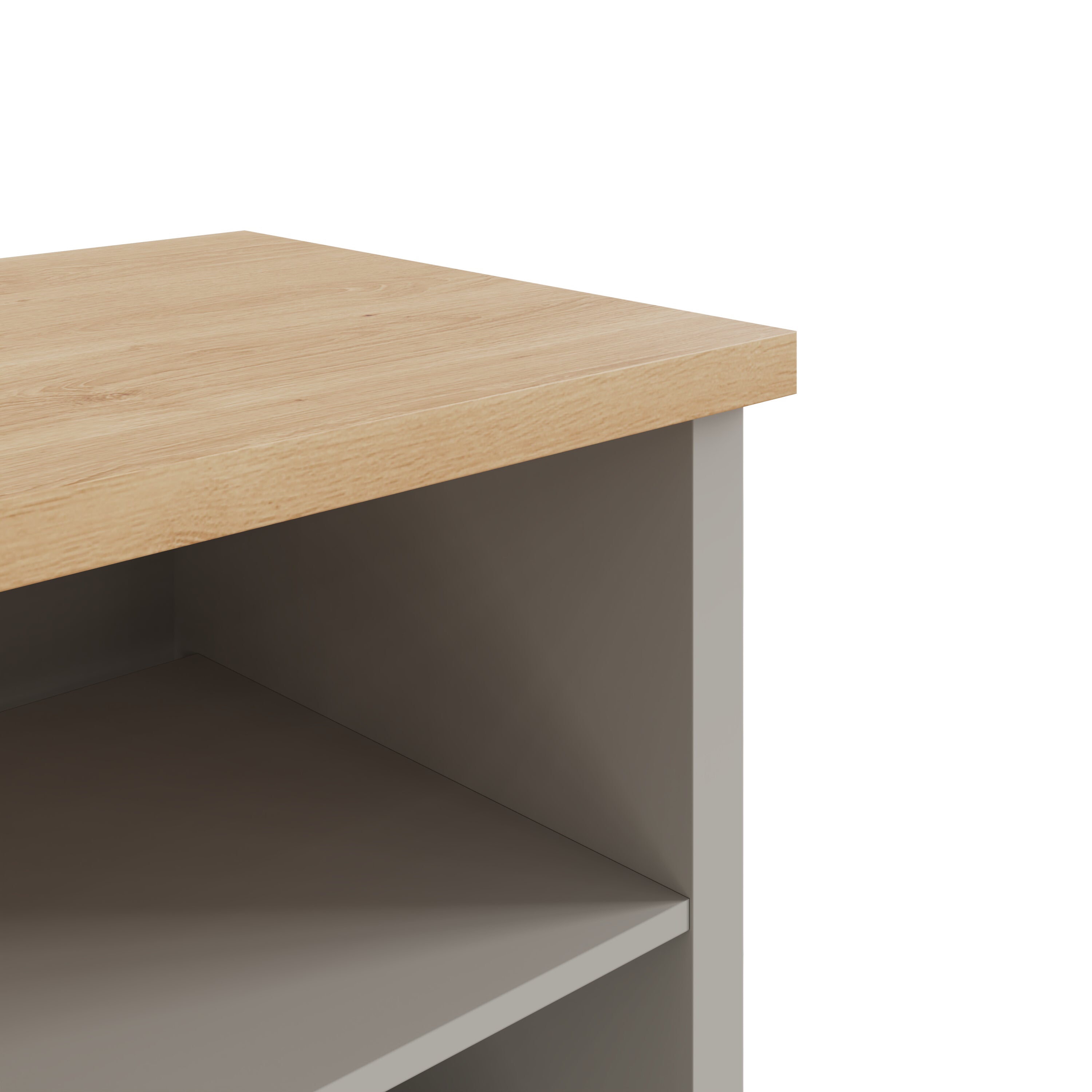 Lancaster Small TV Cabinet Grey – GFW, view 3