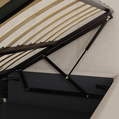 Side Lift Ottoman Bed Natural – GFW, view 19