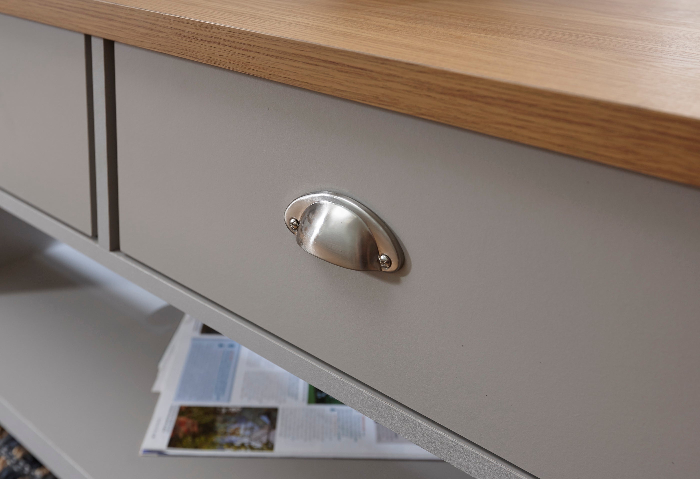 Lancaster 2 Drawer Coffee Table Grey – GFW, view 9