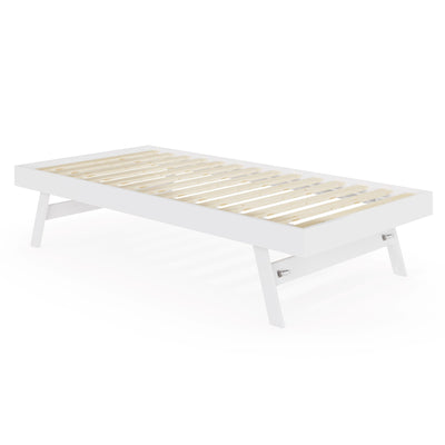 Madrid Wooden Trundle Only White – GFW, view 4