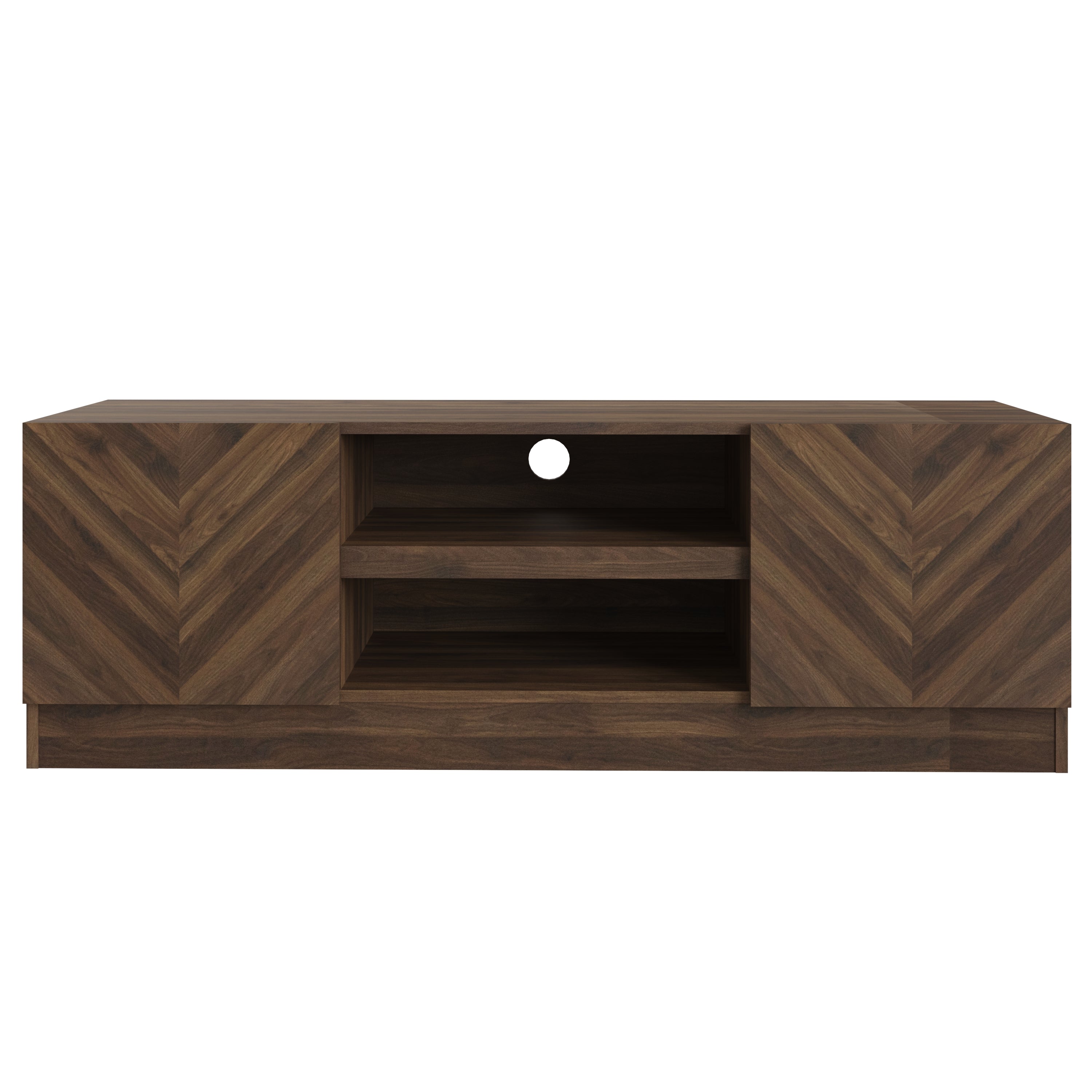 Catania 2 Door TV Unit – Royal Walnut