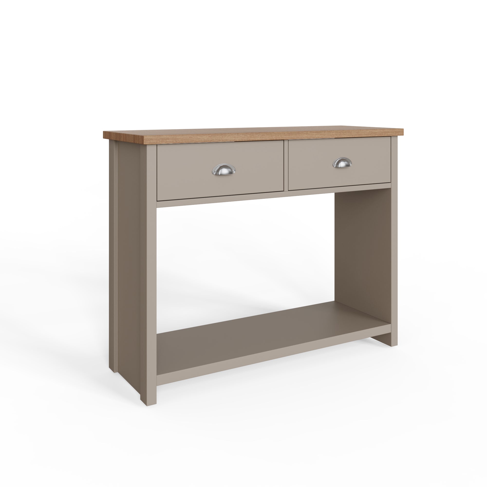 Lancaster Console Hall Table – Grey & Oak